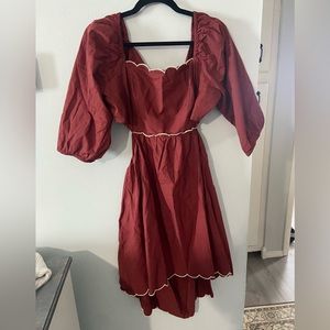 Anthropologie PLUS smocked style dress